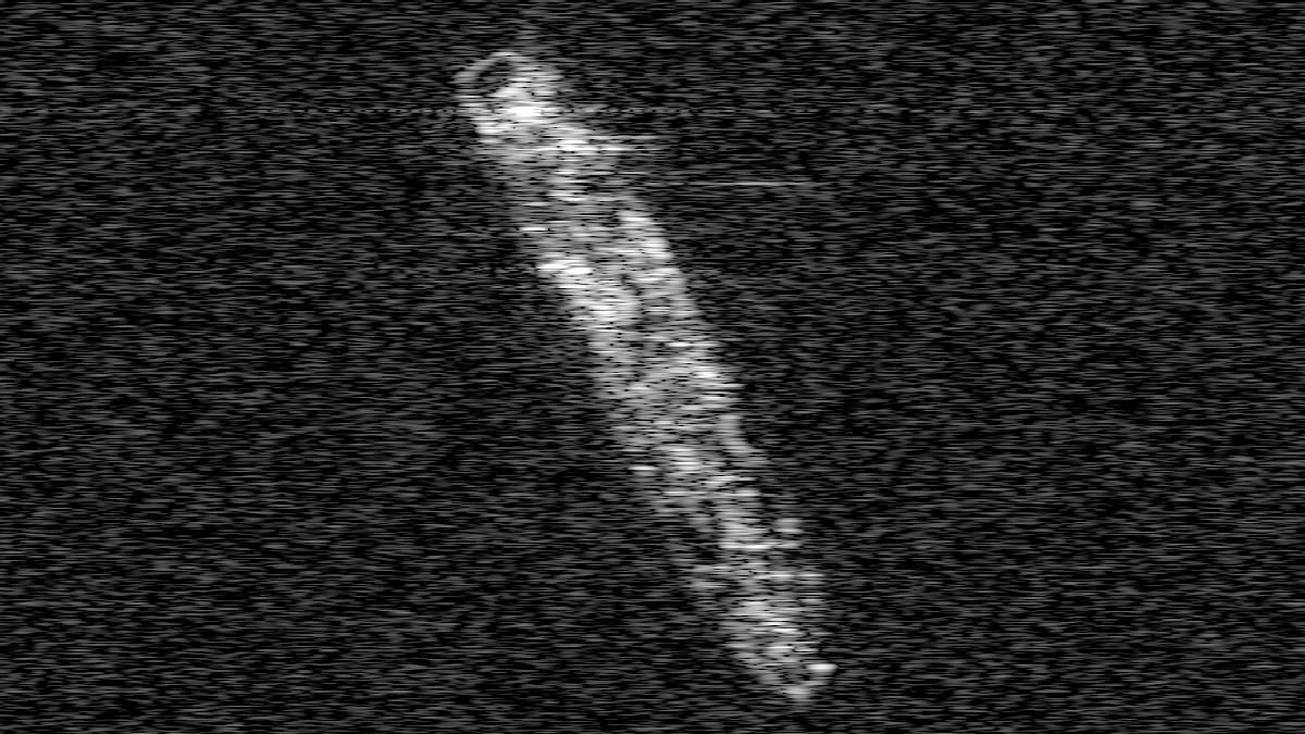 Ship at anchor, X-band spotlight, 0.5 s