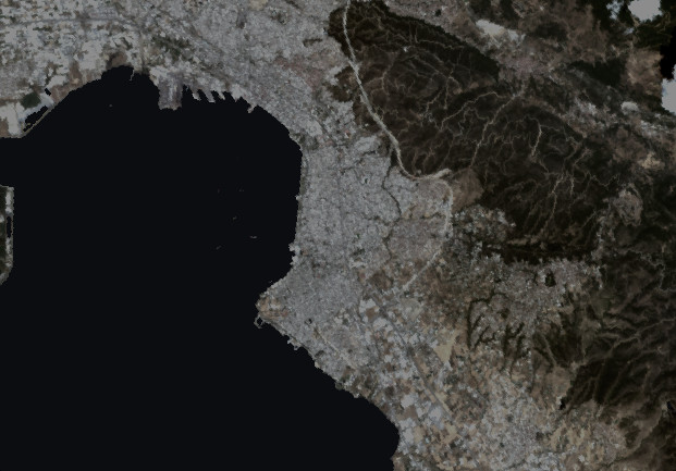 Water quality parameter maps of the Thermaic Gulf off Thessaloniki